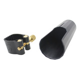 Braçadeira Couro + Cobre Boquilha Para Sax Soprano