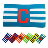 Braçadeira De Futebol Faixa De Capitão Elástica E Ajustável Cor Azul Céu