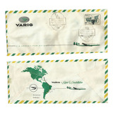 Brasil 1955 Envelope Carimbo Comemorativo Varig Linha Ba Ny