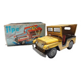 Brinquedo Antigo - Jeep Polícia Rodoviária Da Estrela - 70'