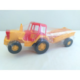 Brinquedo Antigo Trator Com Reboque Rabaker Anos 80\90