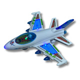 Brinquedo Avião Musical Luzes Coloridas Bate Volta Giro 360°