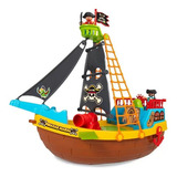 Brinquedo Barco Pirata Infantil Educativo Diversão Maral