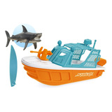 Brinquedo Barco Shark Wave Tubarão Usual Para Piscina