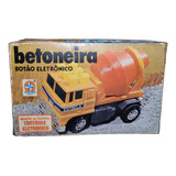 Brinquedo Betoneira Botão Eletrônico - Estrela Anos 80