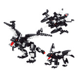 Brinquedo Blocos De Montar Dino 3 Em 1 Dragões E Dinossauros