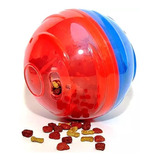 Brinquedo Bola Cães E Gatos Pet Ball Mini Pet Games Cor Azul E Vermelho