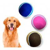 Brinquedo Bola De Tenis Pet Treino Gigante Resistente Cão