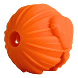 Brinquedo Cachorro Big Bull Pet Dispenser Ração Interativo Cor Laranja