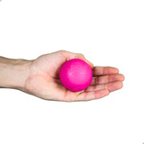 Brinquedo Cachorro Bolas Borracha 55mm Para Cães Pet Médio Cor Rosa Big Bull Pet
