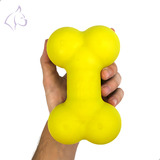 Brinquedo Cachorro Pet Osso Anti Stress Porte Médio Big Bull Cor Amarelo