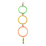 Brinquedo Calopsita Argola Tripla Decorada Injetfour
