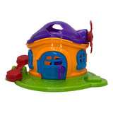 Brinquedo Casinha Cogumelo Encantado De Encaixar 3 Peças