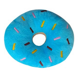 Brinquedo Cenoura De Pelúcia Médio Para Cães Pet Premium Cor Colorido Desenho Donuts Azul