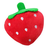 Brinquedo Cenoura De Pelúcia Médio Para Cães Pet Premium Cor Colorido Desenho Morango Vermelho