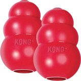  Brinquedo Clássico Para Cães Kong, Pequeno - Pacote Com 2