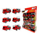 Brinquedo Coleção Carrinhos Construção Kit Com 8 Pçs Fricção