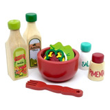 Brinquedo Comidinhas Infantil - Kit Salada New Art Toys
