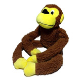 Brinquedo De Cachorro Grande Macaco Pelúcia C/ Som Golden