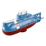 Brinquedo De Mergulho Mini Barco Com Controle Remoto Azul