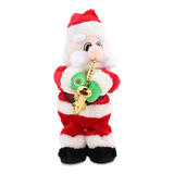 Brinquedo De Natal Eletrônico De Saxofone De Papai Noel Com