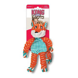Brinquedo De Pelúcia Kong Floppy Knots Fox De Pelúcia Pequeno/médio, Cor: Design De Raposa Laranja