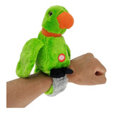 Brinquedo De Pelúcia Papagaio Verde Divertida Que Fala
