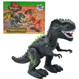 Brinquedo Dinossauro Tiranossauro Rex Robô Com Luz E Som