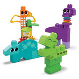 Brinquedo Divertido Para Construção De Dinossauros Mega Bloks