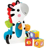 Brinquedo Do Empilhável Do Zebra Para Bebês Fisher-price Blocos Baby Cor Branco-prisma 