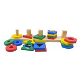 Brinquedo Educativo Formas Geométricas De Encaixe Montessori