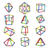 Brinquedo Educativo Matemática Poliedros 15 Formas Edulig