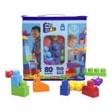 Brinquedo Educativo Nova Sacola 80 Blocos Construção Mattel
