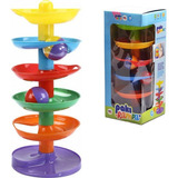 Brinquedo Educativo Paki Rampa Com 3 Bolinhas Paki Toys 282 Colorido
