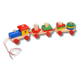 Brinquedo Educativo Trem Pedagógico Quebra Cabeça Montessori