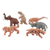 Brinquedo Em Miniatura De Modelo 6 Animais Pré-históricos