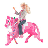Brinquedo Figura Cavalo Fashion Rosa E Acessorios Lider 2458