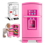 Brinquedo Geladeira Grande Sonho De Menina Com Acessórios