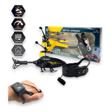 Brinquedo Helicóptero Controle Remoto Sensor Recarregável