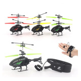 Brinquedo Helicoptero Recarregavel Controle Remoto De Pulso