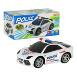 Brinquedo Infantil Carrinho De Polícia Com Luzes 3d Som Luz