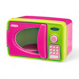 Brinquedo Infantil Cozinha Mini Microondas Forninho Little Chefs Rosa