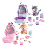 Brinquedo Infantil Gato/cachorro Mochila Divertido Crianças