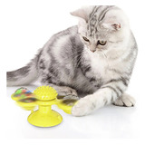 Brinquedo Interativo Para Gato Com Ventosa Catnip Giratório
