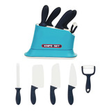 Brinquedo Kit Conjunto Faqueiro Cepo 6 Acessórios Cozinha