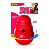 Brinquedo Kong Interactive Wobbler Tamanho S Para Cães, Máximo De 12 Kg, Cor Vermelha