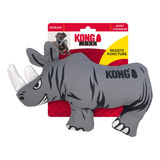 Brinquedo Kong Maxx Pelúcia Rinoceronte Para Cachorro Grande Cor Cinza
