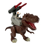 Brinquedo Lança Míssi Com Luz E Som Dinossauro Rex Attack