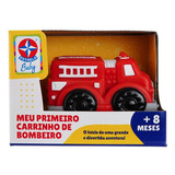 Brinquedo Meu Primeiro Carrinho De Bombeiro Estrela Baby 