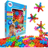 Brinquedo Montar Plukt Estrelas Educativo Criativo 100 Pcs Cor Colorido